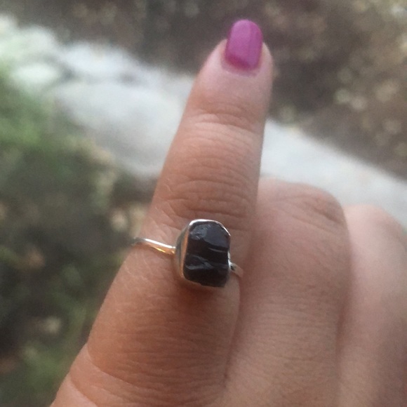 Sterling silver black tourmaline ring - Picture 5 of 10